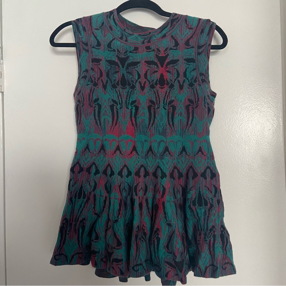 M Missoni knit peplum top.